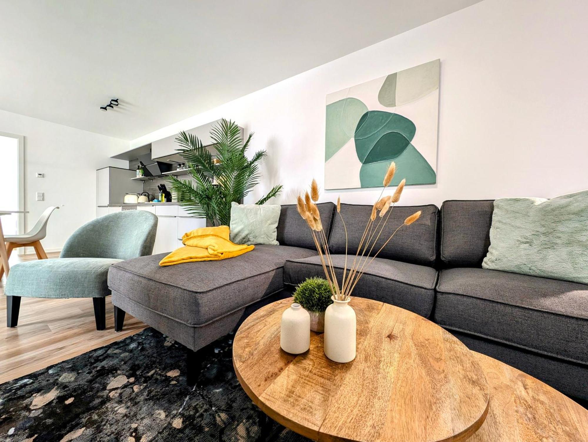 Bohnapartments - Nordkap-Suiten - Gratis Parkplatz - Moderner Neubau - Erdgeschoss - Fussbodenheizung Erfurt Eksteriør bilde