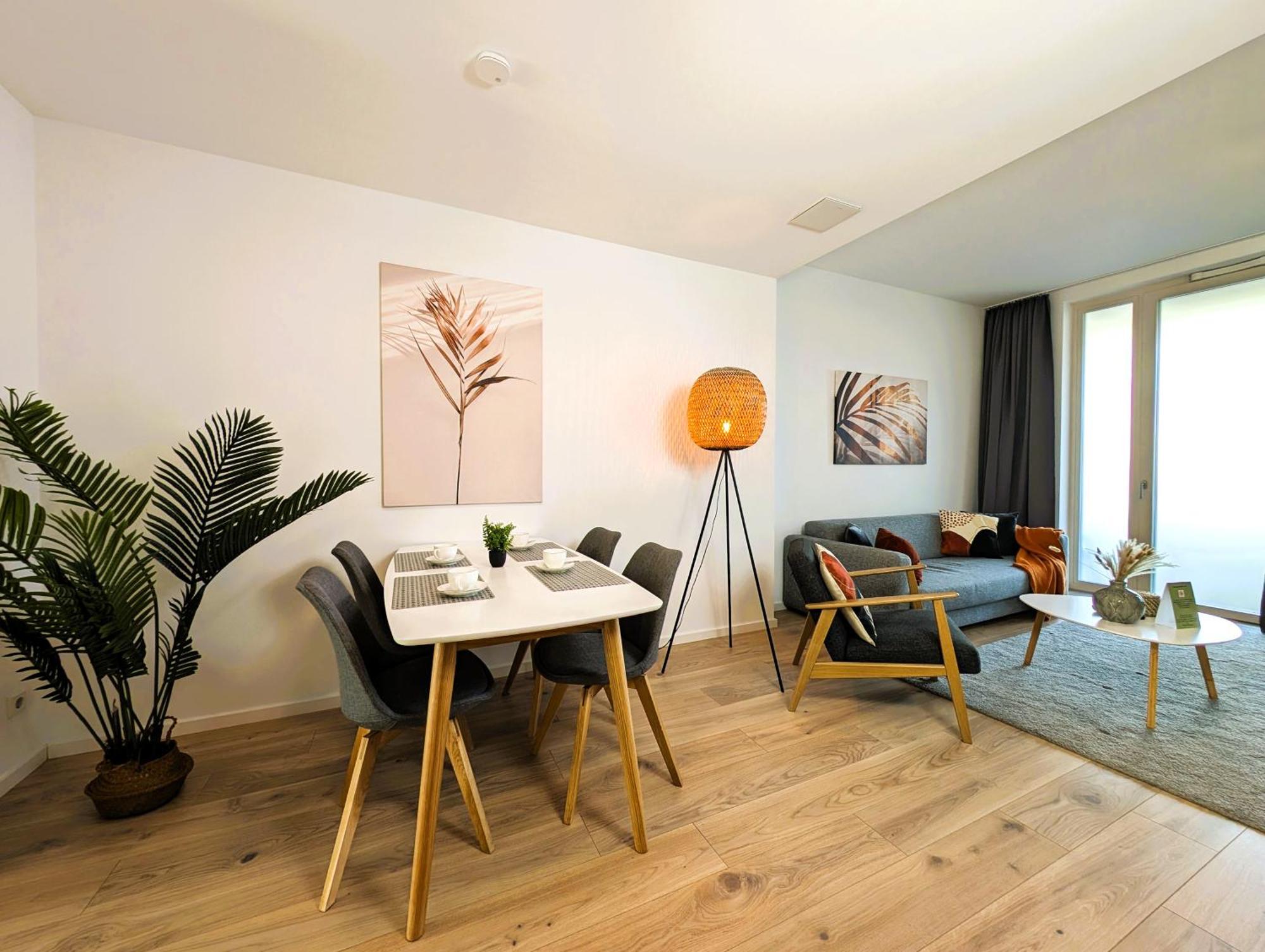 Bohnapartments - Nordkap-Suiten - Gratis Parkplatz - Moderner Neubau - Erdgeschoss - Fussbodenheizung Erfurt Eksteriør bilde
