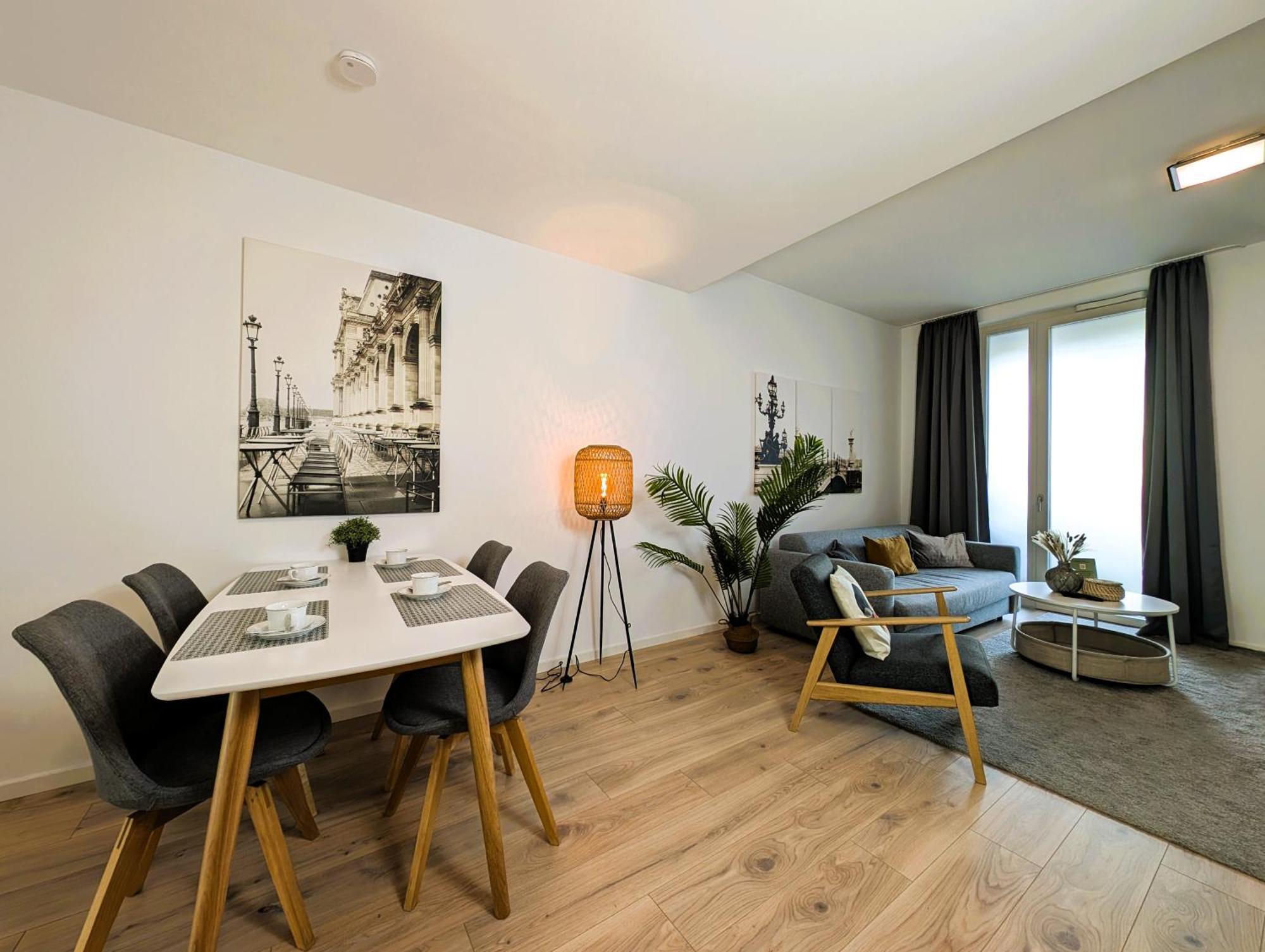 Bohnapartments - Nordkap-Suiten - Gratis Parkplatz - Moderner Neubau - Erdgeschoss - Fussbodenheizung Erfurt Eksteriør bilde